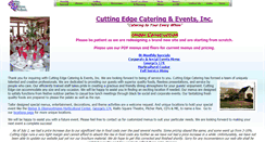 Desktop Screenshot of cuttingedgecatering.com